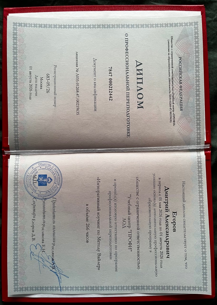 Интегративный коучинг по Методу Вайлер
